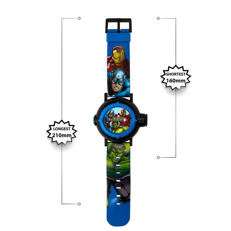 Marvel Kids Black Avengers Watch digital display (British brand)