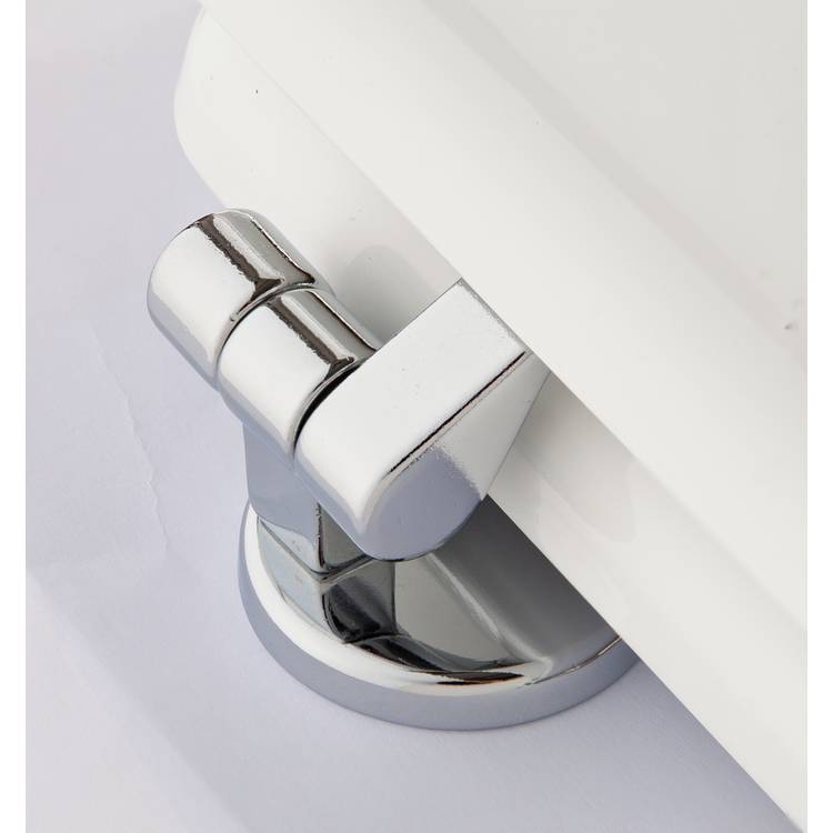 Argos Home white moulded wood toilet seat (British brand)