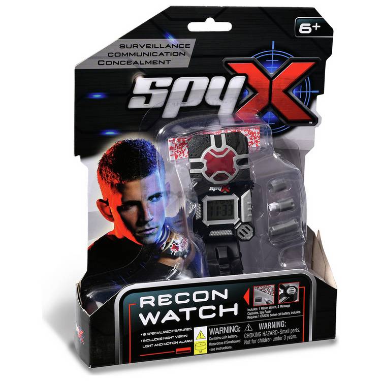 Spy X Recon kids black 8 in 1 watch (British brand)