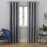 Argos Habitat Faux Silk Eyelet Curtains - Dove Grey - 117x137cm- Buy online at McGrocer