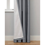 Habitat faux silk eyelet curtains dove grey 117x137cm, UK version
