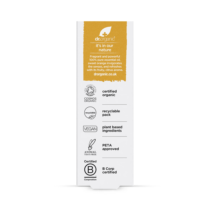 Dr Organic Sweet Orange Pure Essential Oil 10ml - British product