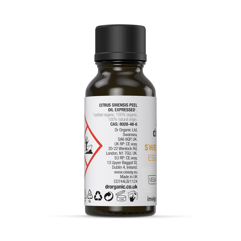 Dr Organic Sweet Orange Pure Essential Oil 10ml - British product