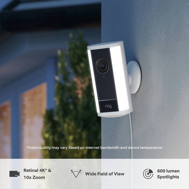 Ring Spotlight Camera Pro 4K outdoor security camera (British brand)