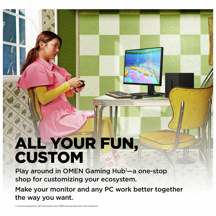 HP Omen 27Q 27-inch gaming monitor, imported from the UK