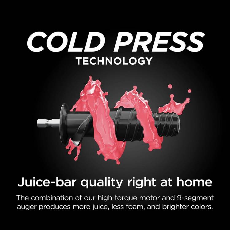 Ninja 3 in 1 Cold Press NeverClog Juicer (British brand)
