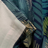 Fusion tropical palm leaf eyelet curtains 117x137cm (British brand)