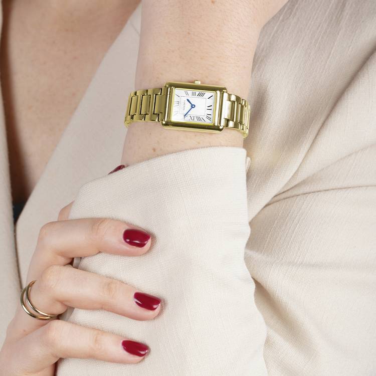 Sekonda ladies watch Colette white dial gold bracelet 22mm (British brand)