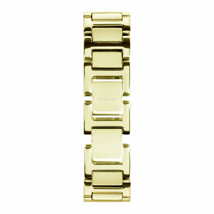 Sekonda ladies watch Colette white dial gold bracelet 22mm (British brand)