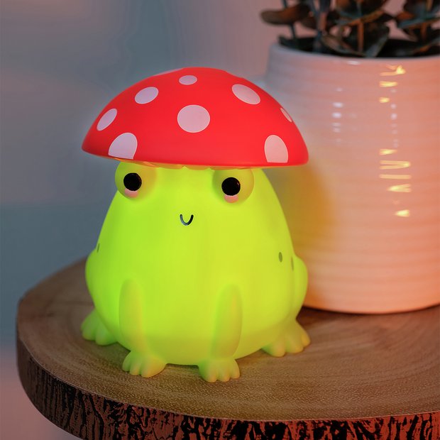 Fizz Creations Maurice mushroom frog mood light, UK version