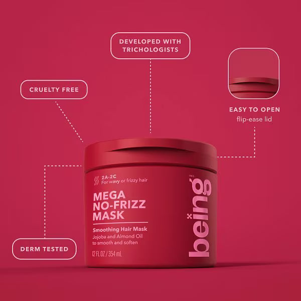 Being Mega No Frizz Hair Mask 354ml - British product