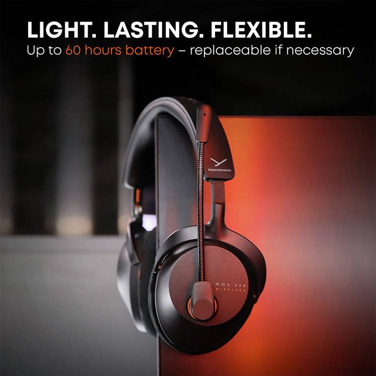 Beyerdynamic MMX 230 Black wireless headset - British product