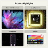 LG Smart 4K UHD Nano TV 85 inch, imported from the UK