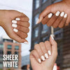 Maybelline nail polish Superstay Ink Bonder Sheer White, imported from the UK