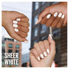 Maybelline nail polish Superstay Ink Bonder Sheer White, imported from the UK