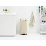 Brabantia pedal bin soft beige 30 litre, UK version