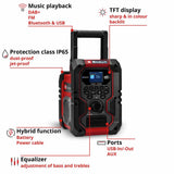Einhell TE-CR 18 Li DAB+ cordless radio (British brand)