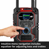 Einhell TE-CR 18 Li DAB+ cordless radio (British brand)