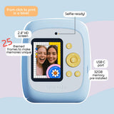 Kiimento kids instant print camera blue, imported from the UK