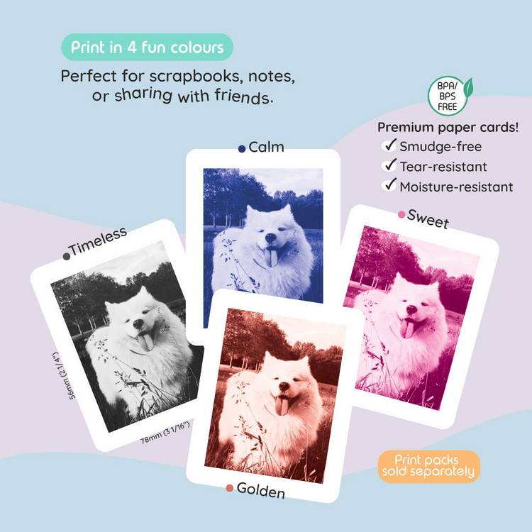 Kiimento kids instant print camera blue, imported from the UK