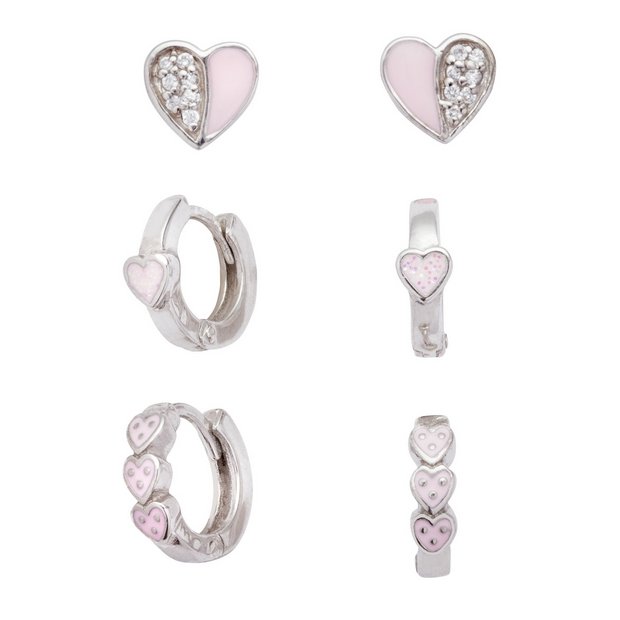 Revere kids hoop and stud earrings set 11mm - British product