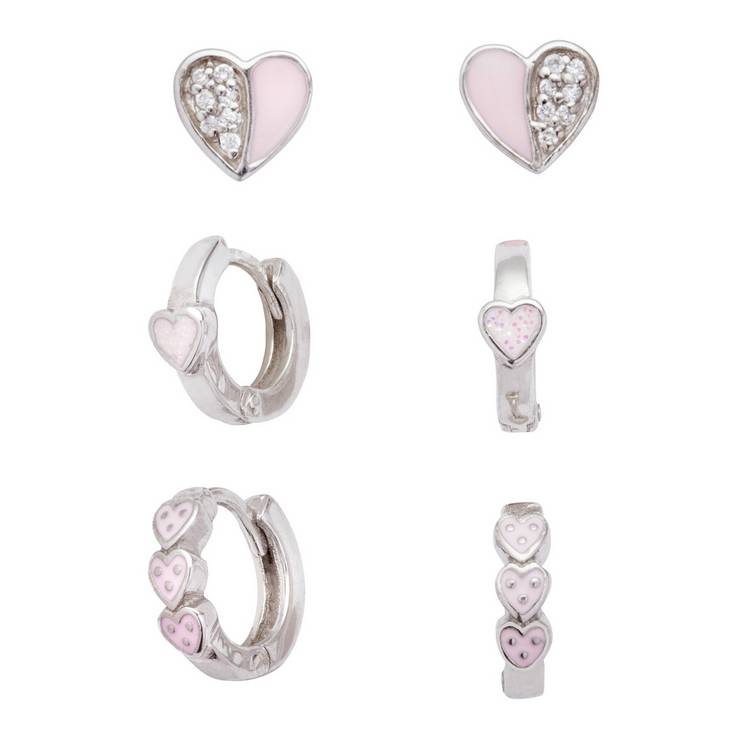 Revere kids hoop and stud earrings set 11mm - British product