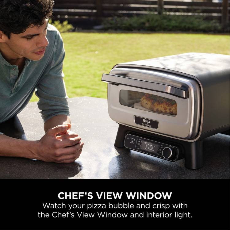 Ninja Artisan Outdoor Pizza Oven in Black (British brand)