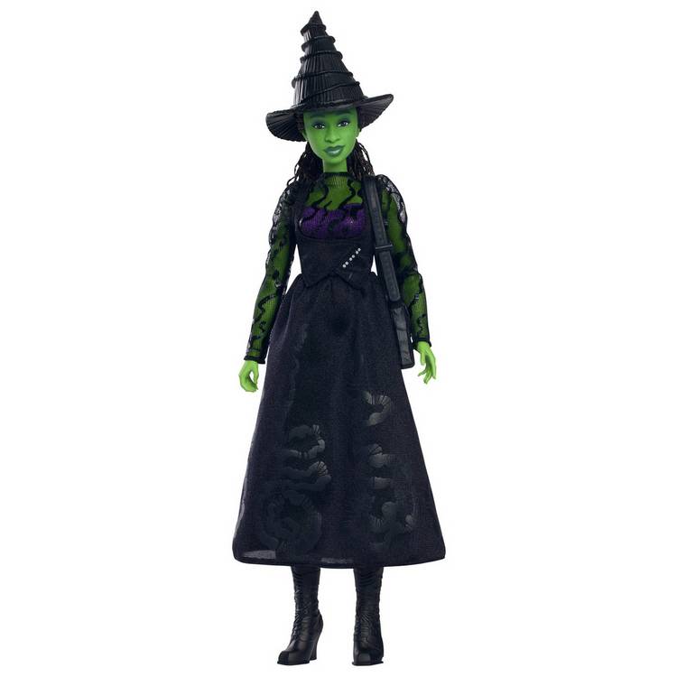 Mattel Wicked Elphaba fashion doll with removable dress (British brand)