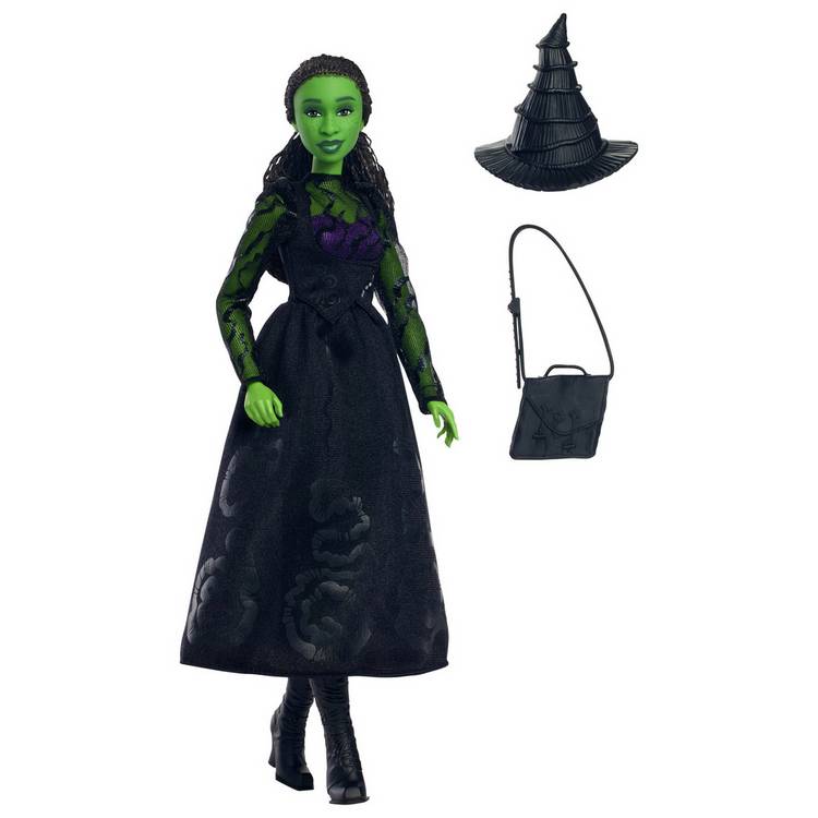 Mattel Wicked Elphaba fashion doll with removable dress (British brand)