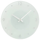 Argos Argos Home Glass Wall Clock - White 25cm- Buy online at McGrocer