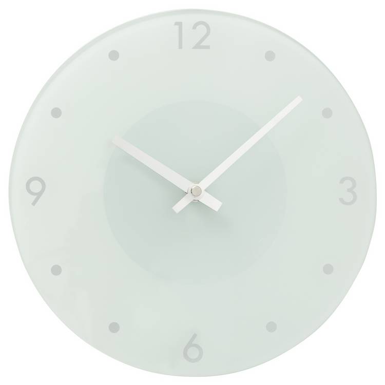 Argos Home white wall clock 25cm, UK version