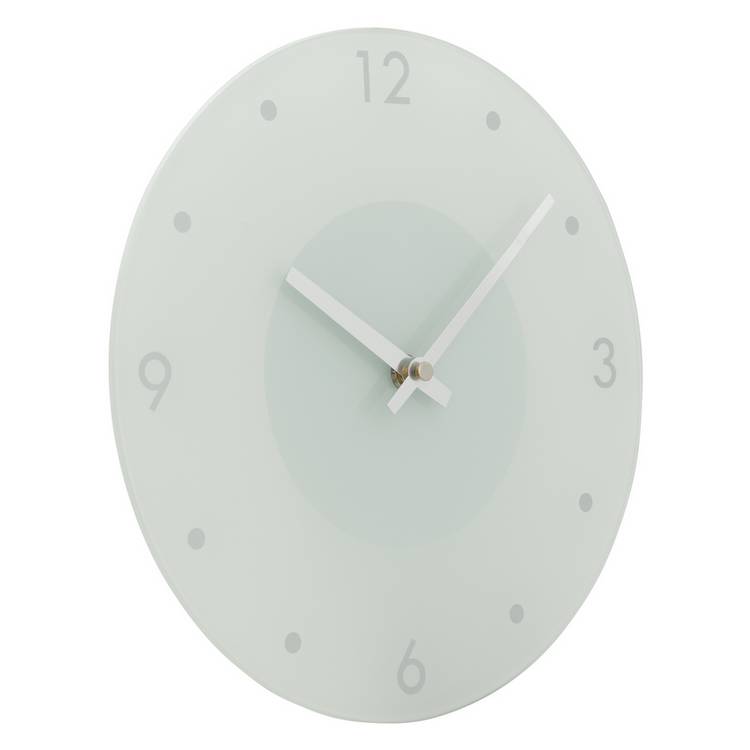 Argos Home white wall clock 25cm, UK version