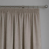 Fusion thermal pencil pleat curtains Natural 117x137cm - British product