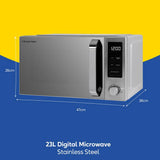 Russell Hobbs digital microwave 23L silver - British product