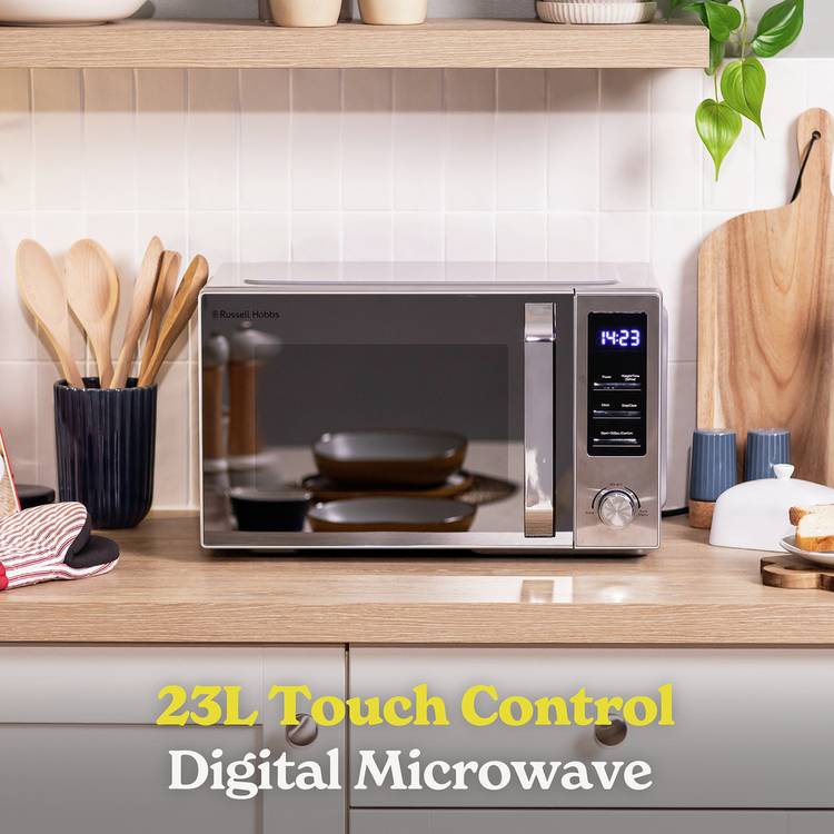 Russell Hobbs digital microwave 23L silver - British product