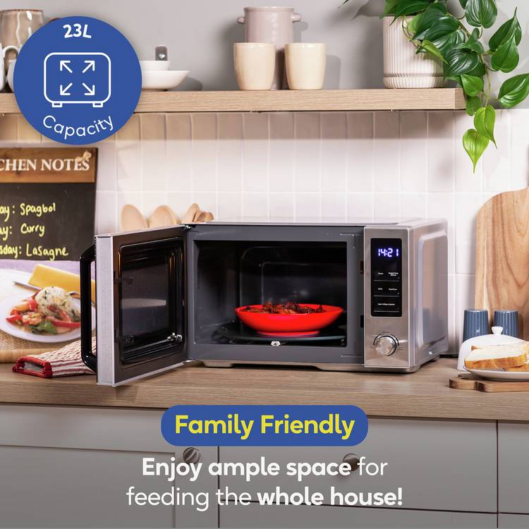 Russell Hobbs digital microwave 23L silver - British product