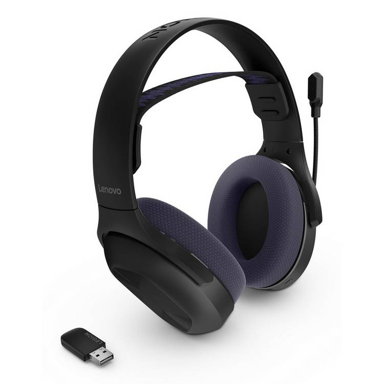 Lenovo Legion H410 wireless gaming headset, over-ear design, UK version