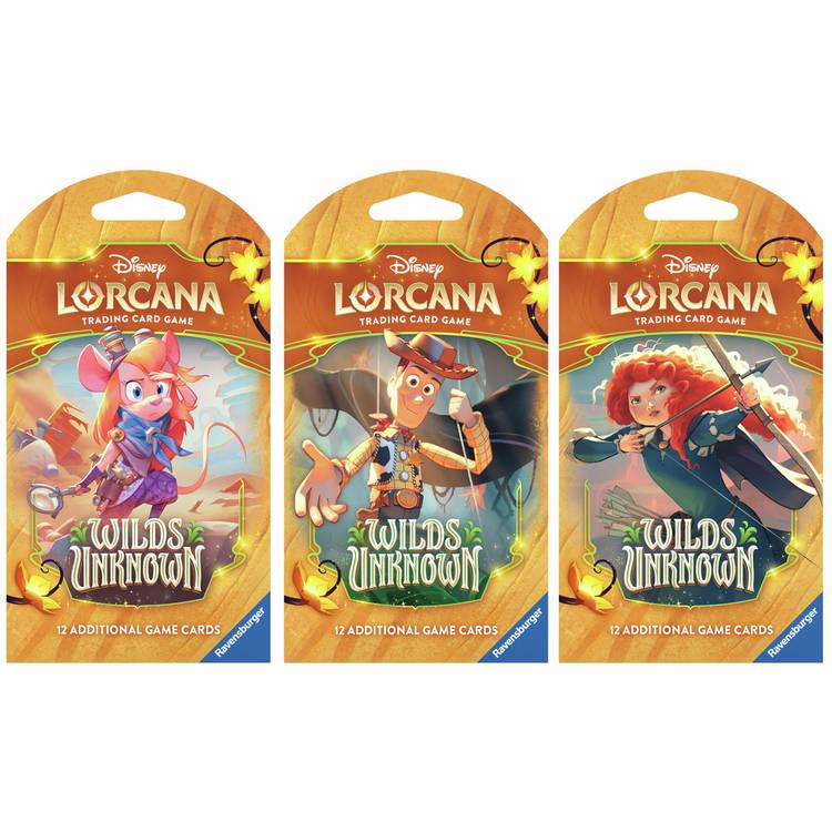 Disney Lorcana Wilds Unknown booster pack, UK version
