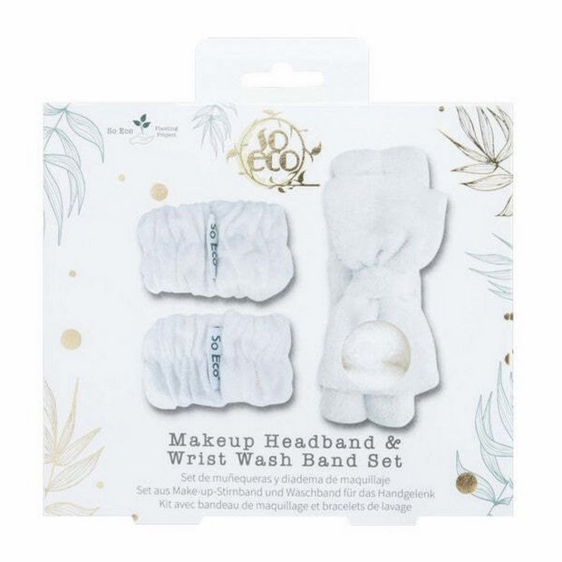 So Eco makeup headband and wrist band set (British brand)