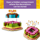 LEGO Birthday Party Cake set with candles and decorations - British product