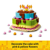 LEGO Birthday Party Cake set with candles and decorations - British product