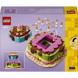 LEGO Birthday Party Cake set with candles and decorations - British product