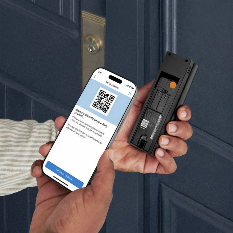 Ring video doorbell 2K speckled grey (British brand)