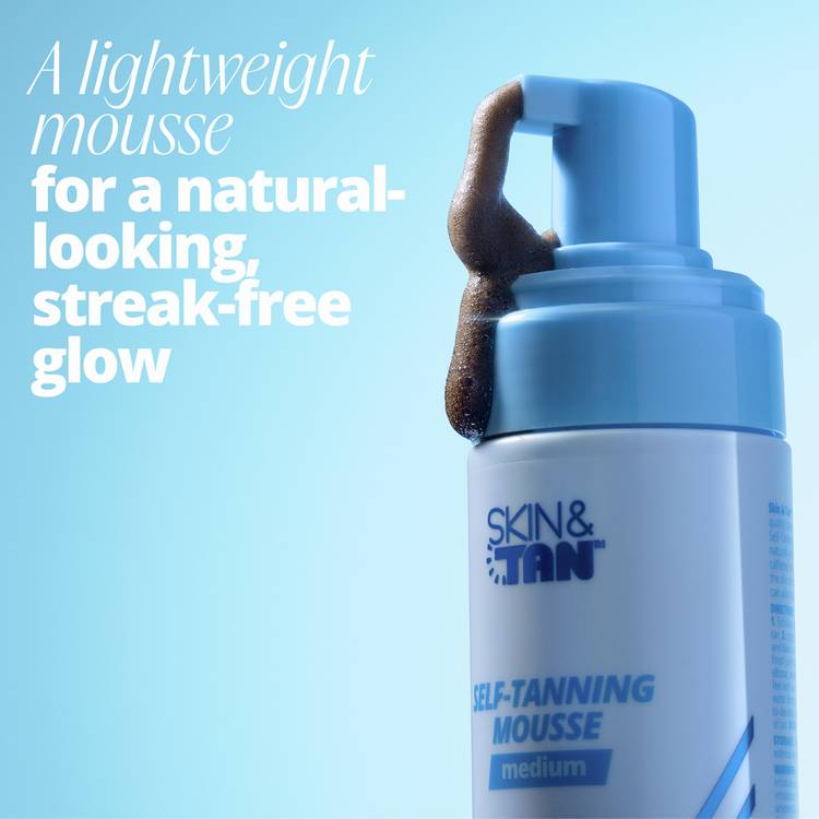 Skin and Tan self-tanning mousse 150ml, UK version