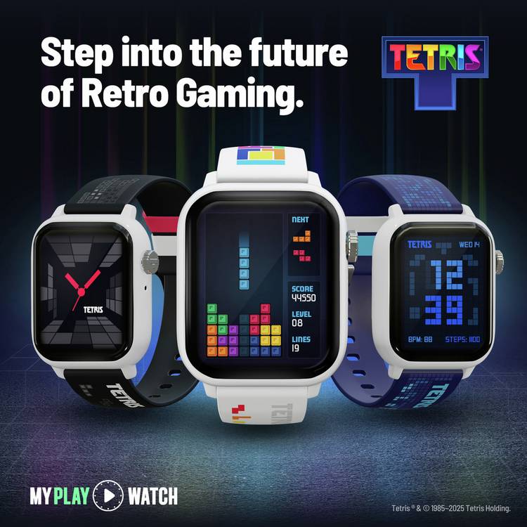 Tetris My Play Watch non-connected smartwatch, UK version