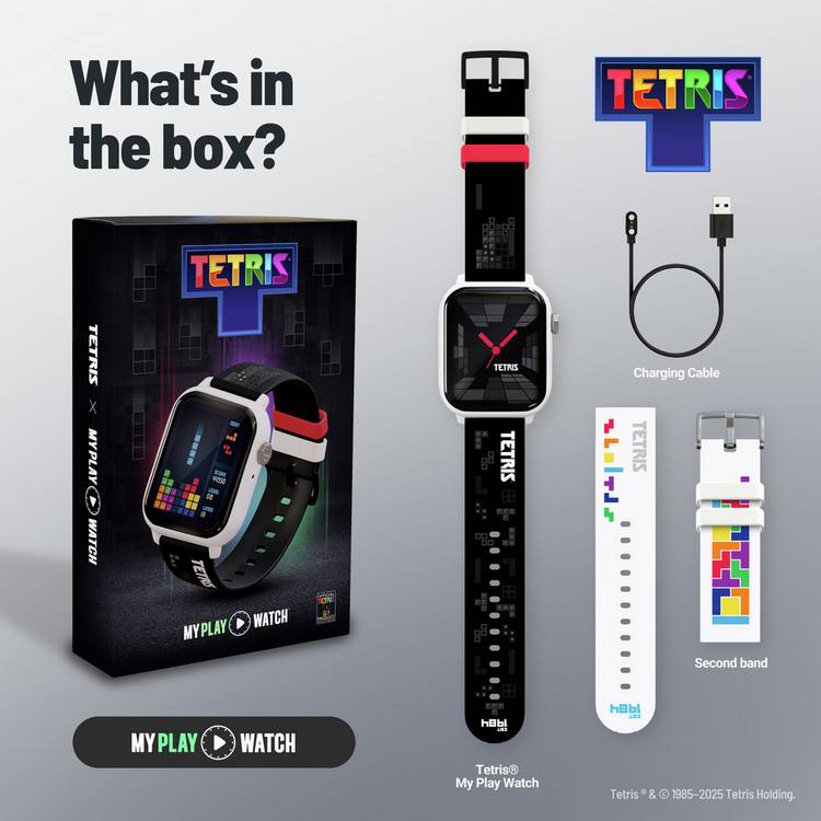 Tetris My Play Watch non-connected smartwatch, UK version