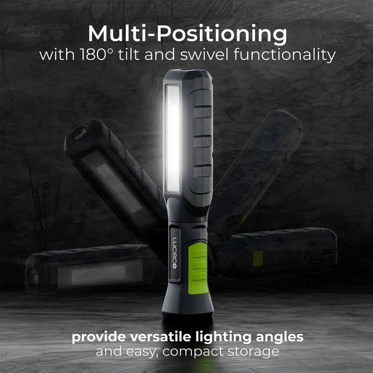 Luceco LED rechargeable tilt twist torch 5W (British brand)