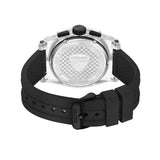 Ducati Supermoto chronograph watch with black dial and silicone strap, UK version