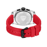Ducati Supermoto chronograph watch with black dial and silicone strap, UK version