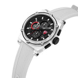 Ducati Supermoto chronograph watch with black dial and silicone strap, UK version